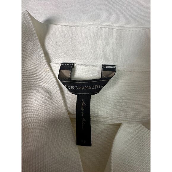 BCBG MaxAzria Simone Power Stretch Skirt Cream Off White Size XS NEW with Tags - Picture 2 of 7